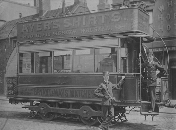 South Staffordshire Tramways Tramcar 55 at Wednesbury