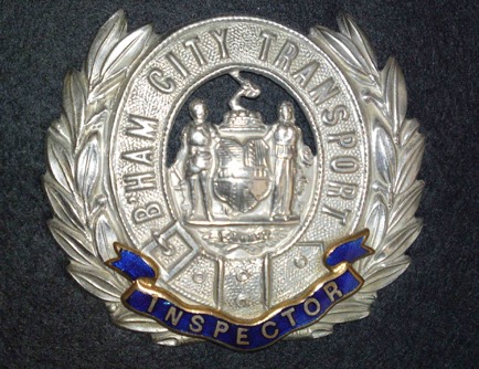 Birmingham City Transport Inspector's cap badge