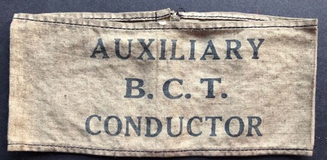 Birmingham City Transport Auxiliary Conductor's armband
