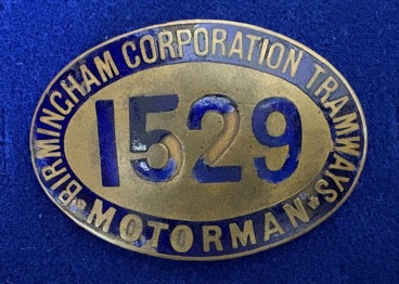 Birmingham Corporation Tramways cap badge