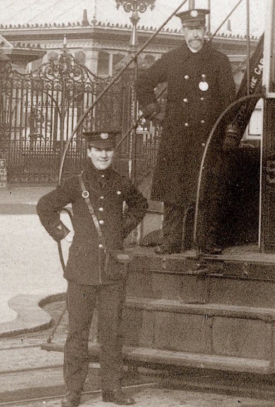 Blackpool Corporation Tram crew circa 1902