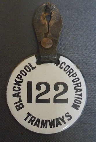 Blackpool Corporation Tramways Licence white 122