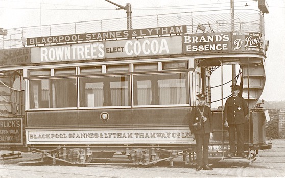 Blackpool, St Annes and Lytham Tram and crew