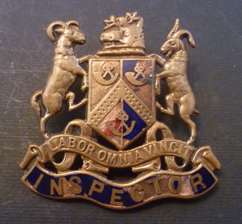 Bradford City Tramways Inspector cap badge