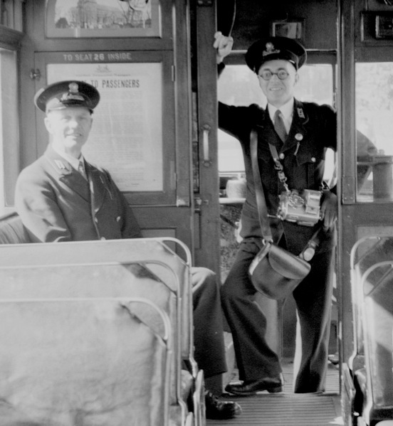 Aberdeen Corporation Tramways crew