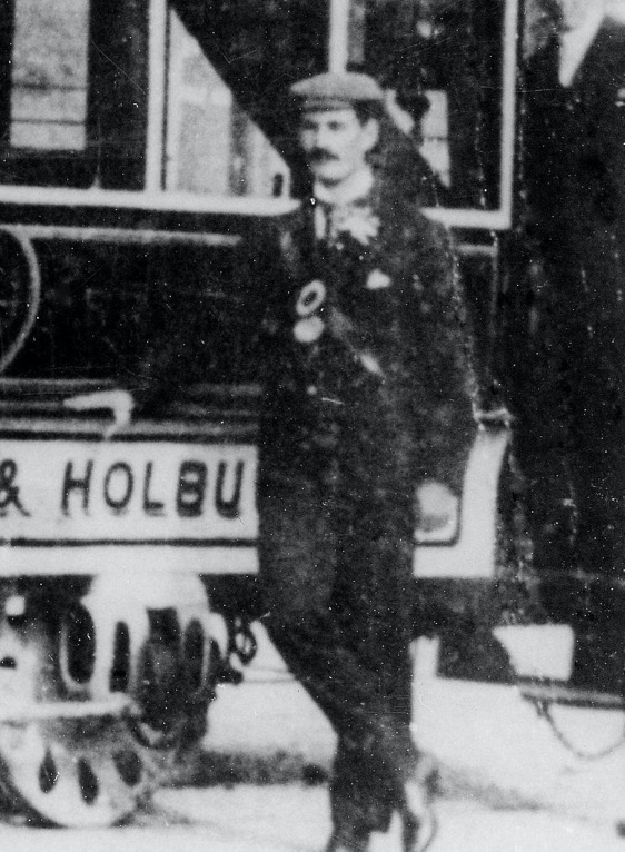 Aberdeen District Tramways horse tram conductor 1898
