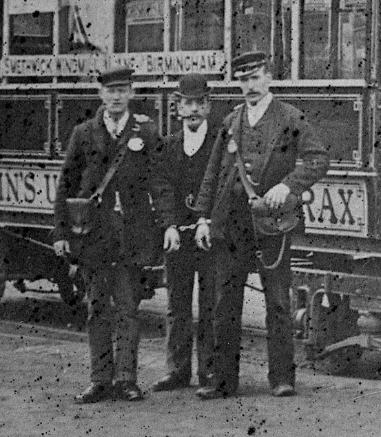 Birmingham and Midland Tramways Steam Tram No 17 and conductors