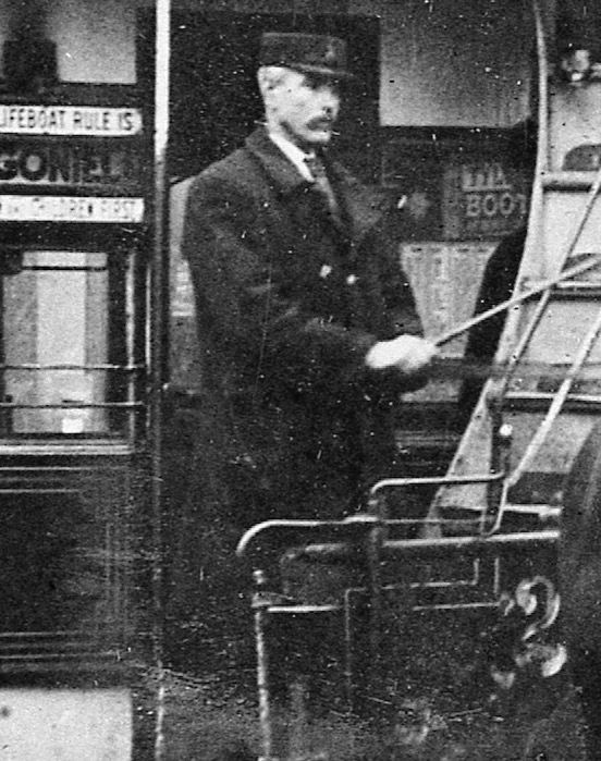 Belfast City Tramways horse tram driver 1905