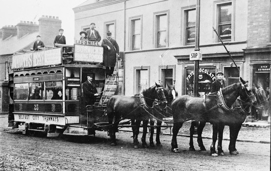 Belfast City Tramways horse tram No 23 1905