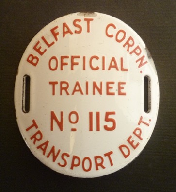 Belfast Corporation Transport Trainee armband
