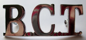 Belfast Corporation Tramways cap badge chrome