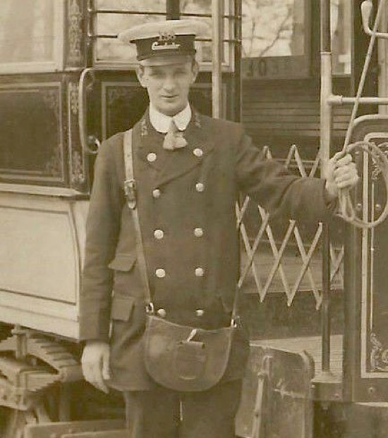 Belfast City Tramways conductor 1905