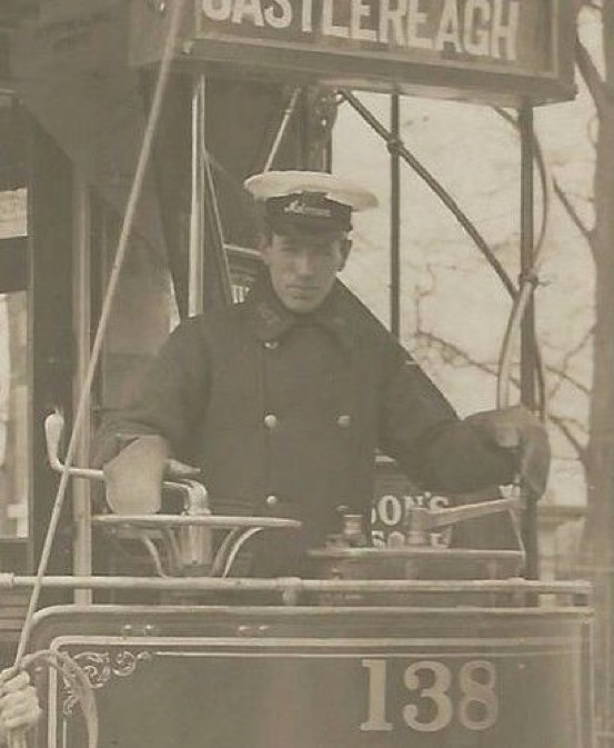 Belfast City Tramways driver 1905