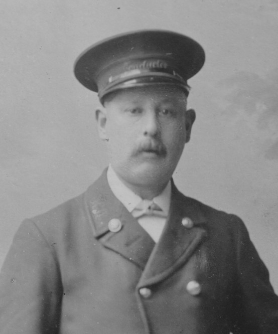 Bath Electric Tramways Limitied tram conductor