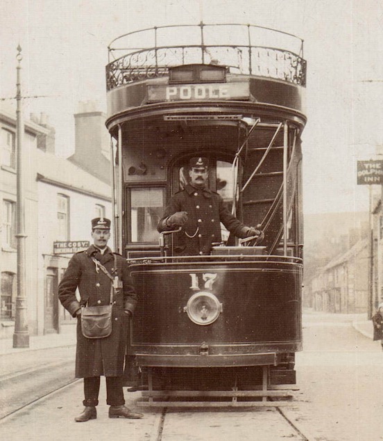 Bournemouth Corporation Tramways Tram No 17 circa 1908