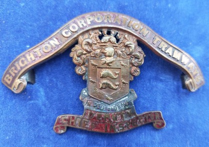 Brighton Corporation Tramways Deputy Chief Inspector cap badge