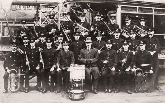 Brighton Corporation Tramways Band circa 1913