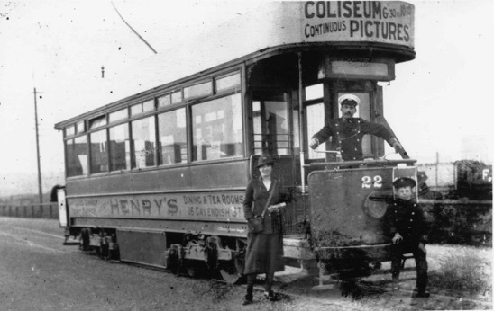 Barrow Corporation Tramways Tram No 22 Great War