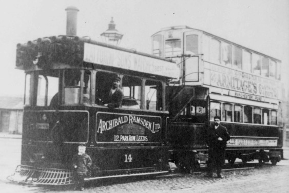 Bradford and Shelf Steam Tram No 14