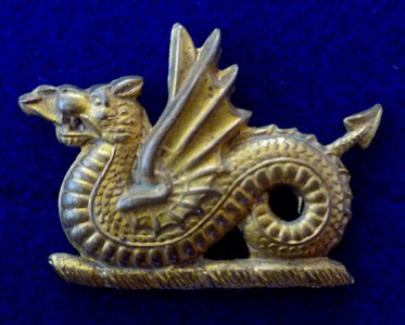 Burton and Ashby Light Railways Midland Railway wyvern cap badge