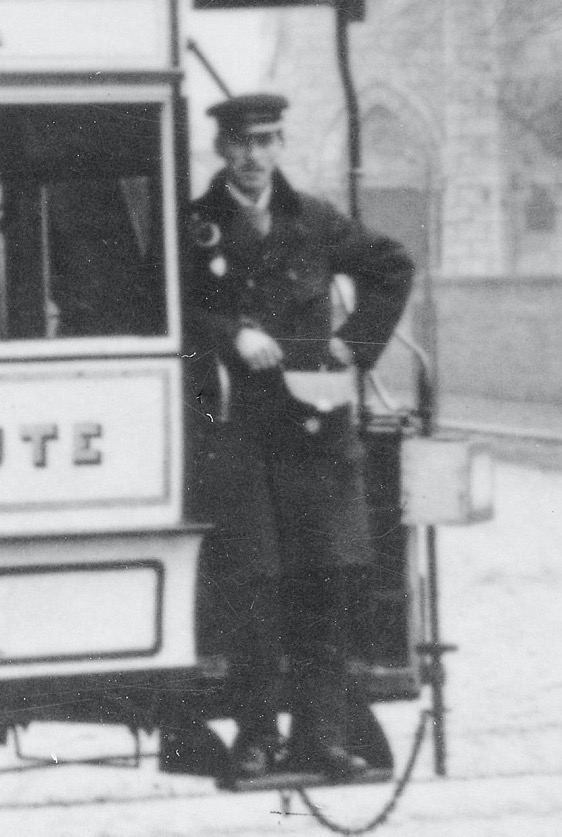Aberdeen District Tramways Horse Tram conductor