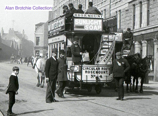 Aberdeen District Tramways Horse Tram No 4 South Mount Street