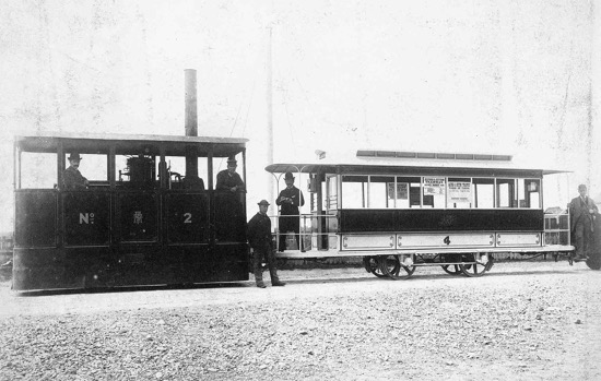 Alford and Sutton Tramway Steam Tram No 2 and Trailer No 4