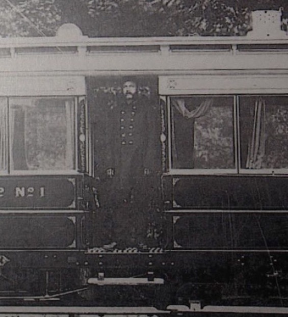Bessbrook and Newry Tramway tram conductor 1885
