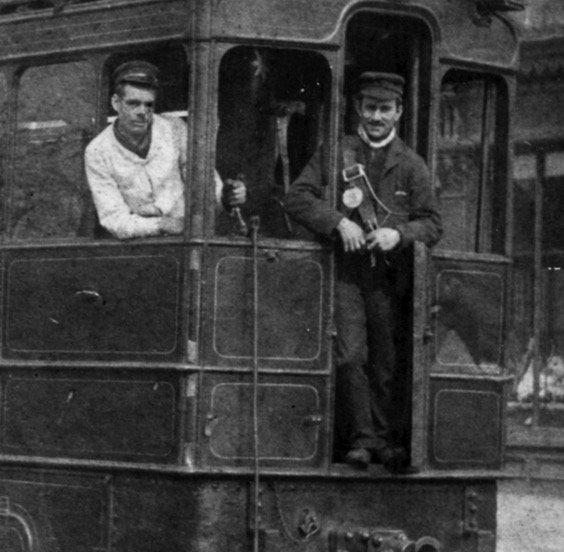 Birmingham Central Tramways steam tram crew