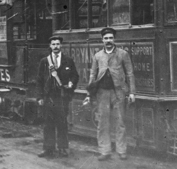 Birmingham and Aston Tramways steam tram crew