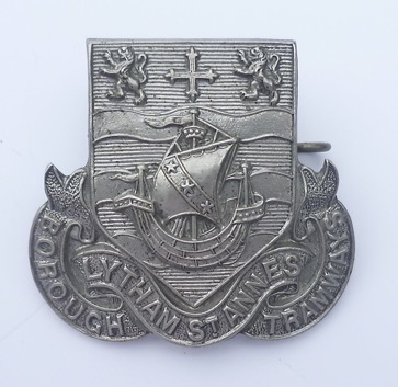 Lytham St Annes Borough Tramways cap badge