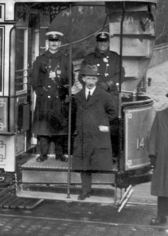 Crew of St Annes on the Sea Council Tramways Tram No 14