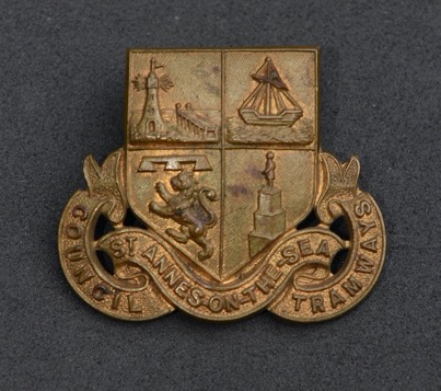 St Annes on Sea Council Tramways cap badge