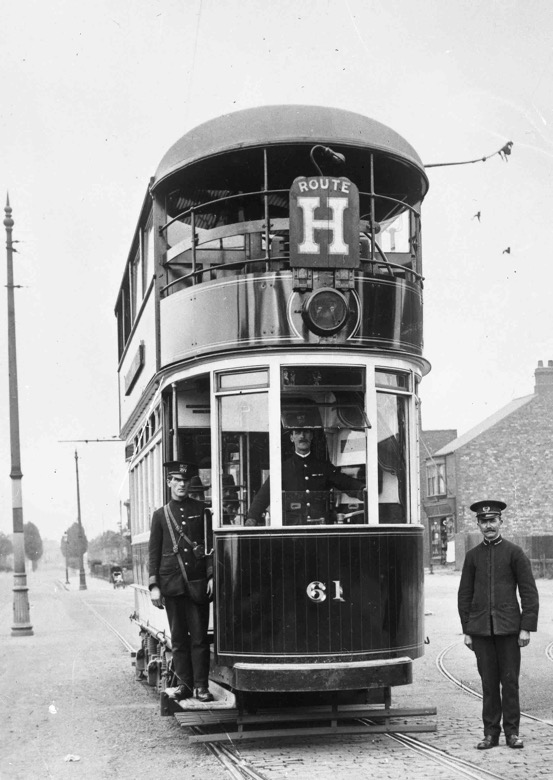 Hull City Tramways Tram No 61 at Holderness Rd