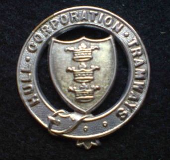Hull Corporation Tramways cap badge