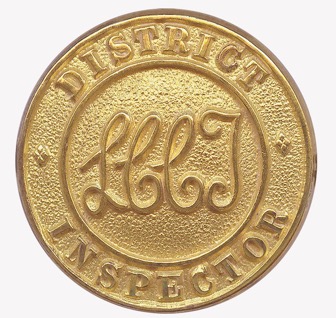 London County Council Tramways District Inspector's badge
