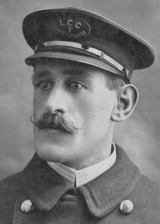 London County Council Tramways motorman circa 1904