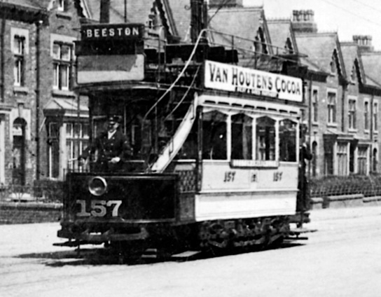 Leeds City Tramways No 157 and motorman
