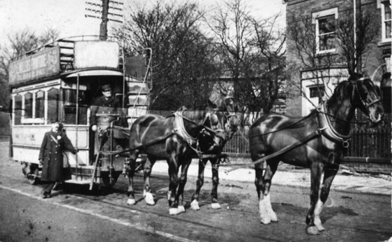 Leeds City Tramways Horse tram Headingly Oak 1907