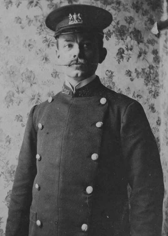 Manchester Corporation Tramways tram driver motorman Joe Grace, circa 1909