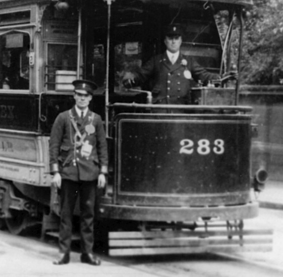 Metropolitan Electric Tramways tram driver and conductor