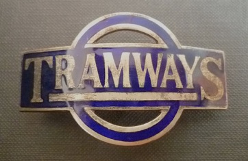TRAMWAYS cap badge underground group