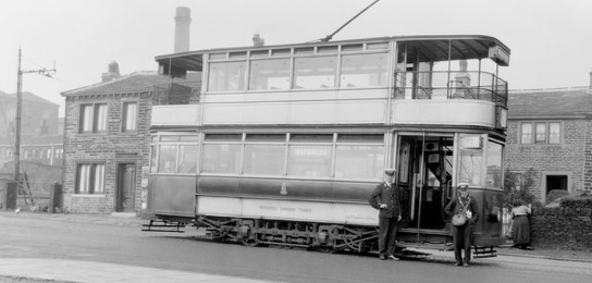 Huddersfield Corporation Tramways Tram No 71 Outlane Terrace