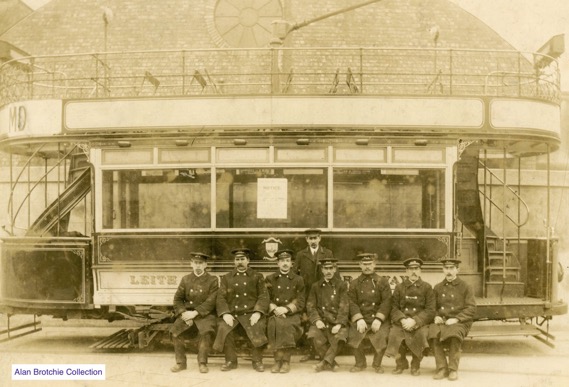 Leith Corporation Tramways crews Shrubhill Depot