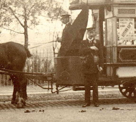 Leith Corporation Tramways horse tram crew