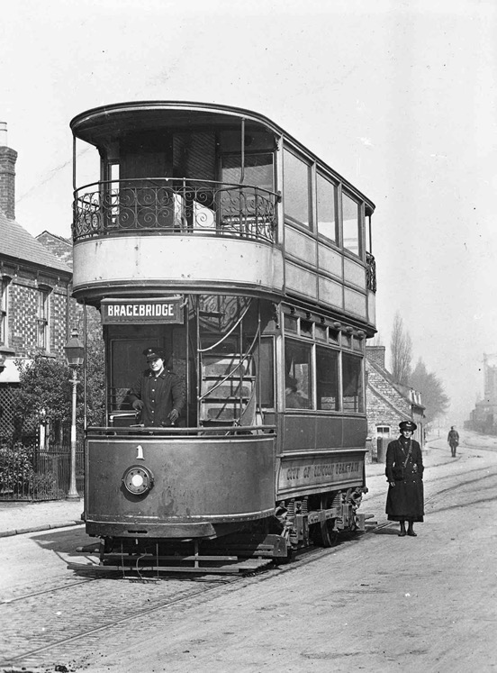 Lincoln City Tramways Tram No 1  1918