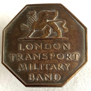 London Transport Military Band cap badge