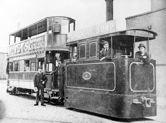 Bury Rochdale and Oldham Steam tramway Tram No 51 1880s