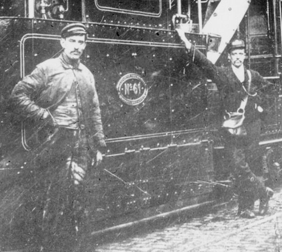 Bury, Rochdale and Oldham Steam Tram No 61 and crew