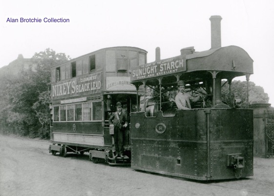 Manchester, Rochdale and Oldham Steam Tram No 54 1886